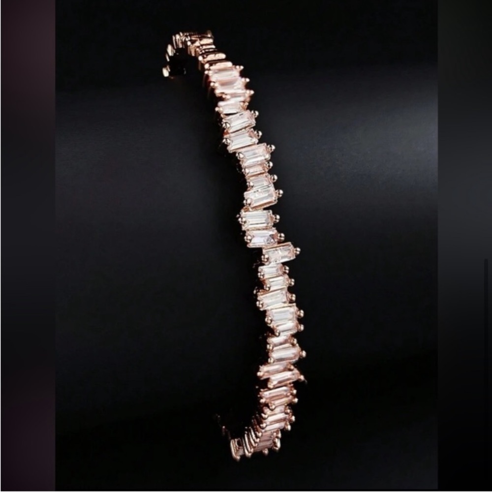 Rose Gold Ice Princess Rhinestone Bracelet - Picture 6 of 6